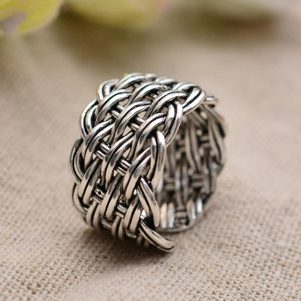 925 Sterling Silver Trendy Thai Silver Flower Ladies Finger Rings Jewelry For Women Open Ring Never Fade Gift