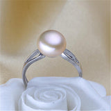 YIKALAISI Pearl Ring 925 Sterling Silver jewelry For Women