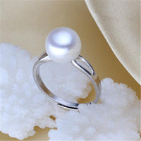 YIKALAISI Pearl Ring 925 Sterling Silver jewelry For Women