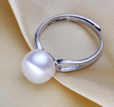 YIKALAISI Pearl Ring 925 Sterling Silver jewelry For Women