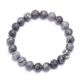 8mm Natural Beads Bracelets Football Sport Men Black Meditation Stone Women Prayer Jewelry Reiki Yoga adjustable Homme Bracelet