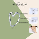 100% 925 Sterling Silver Wave Finger Rings for Women Wedding Engagement Party Sterling Silver Jewelry Gift