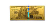 1 gram Gold Note - 100 Replica (Benjamin Franklin Design 24k)